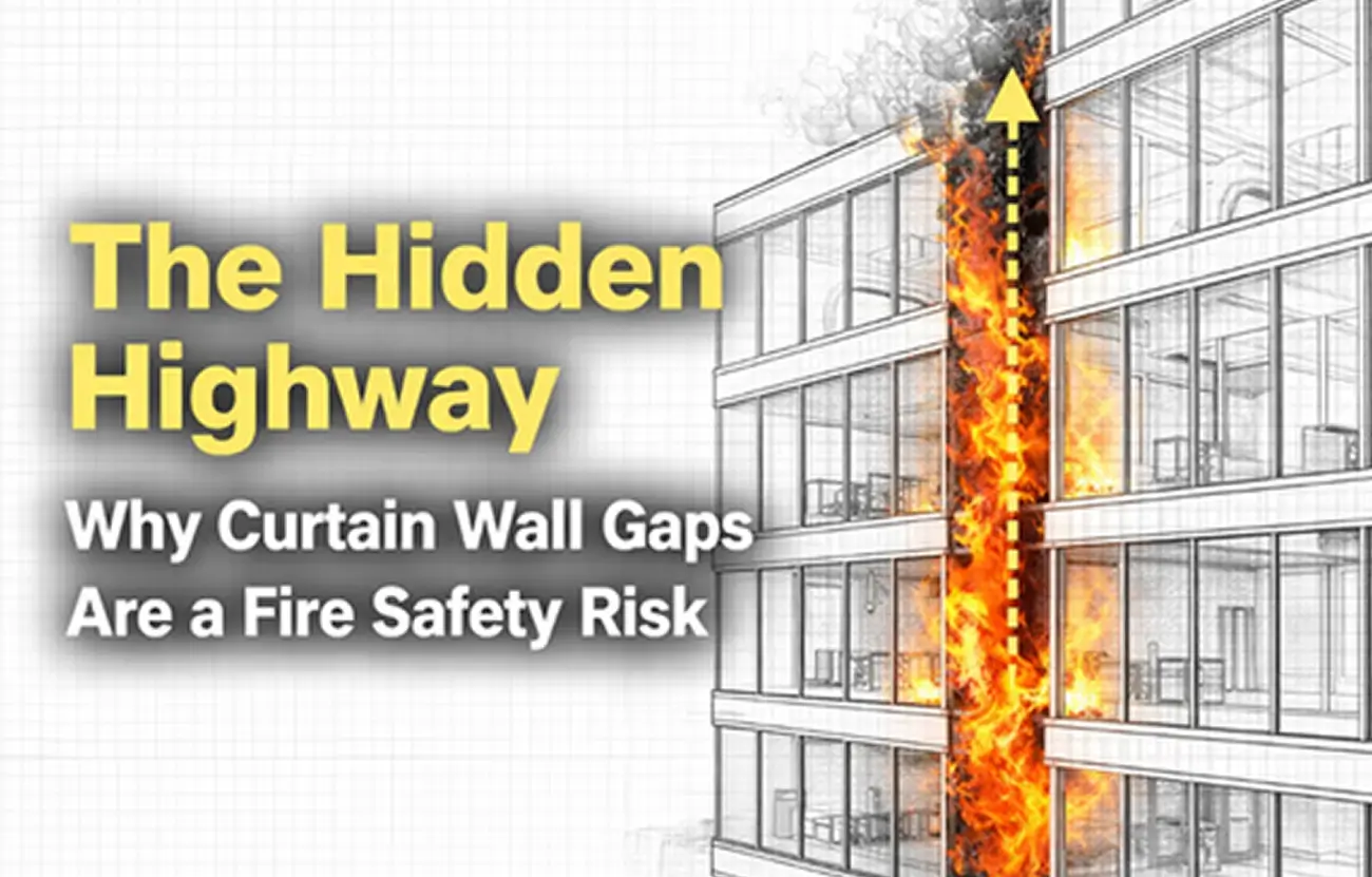 The Hidden Highway. Why Sealing Curtain Wall Gaps Is Non-Negotiable for Fire Safety