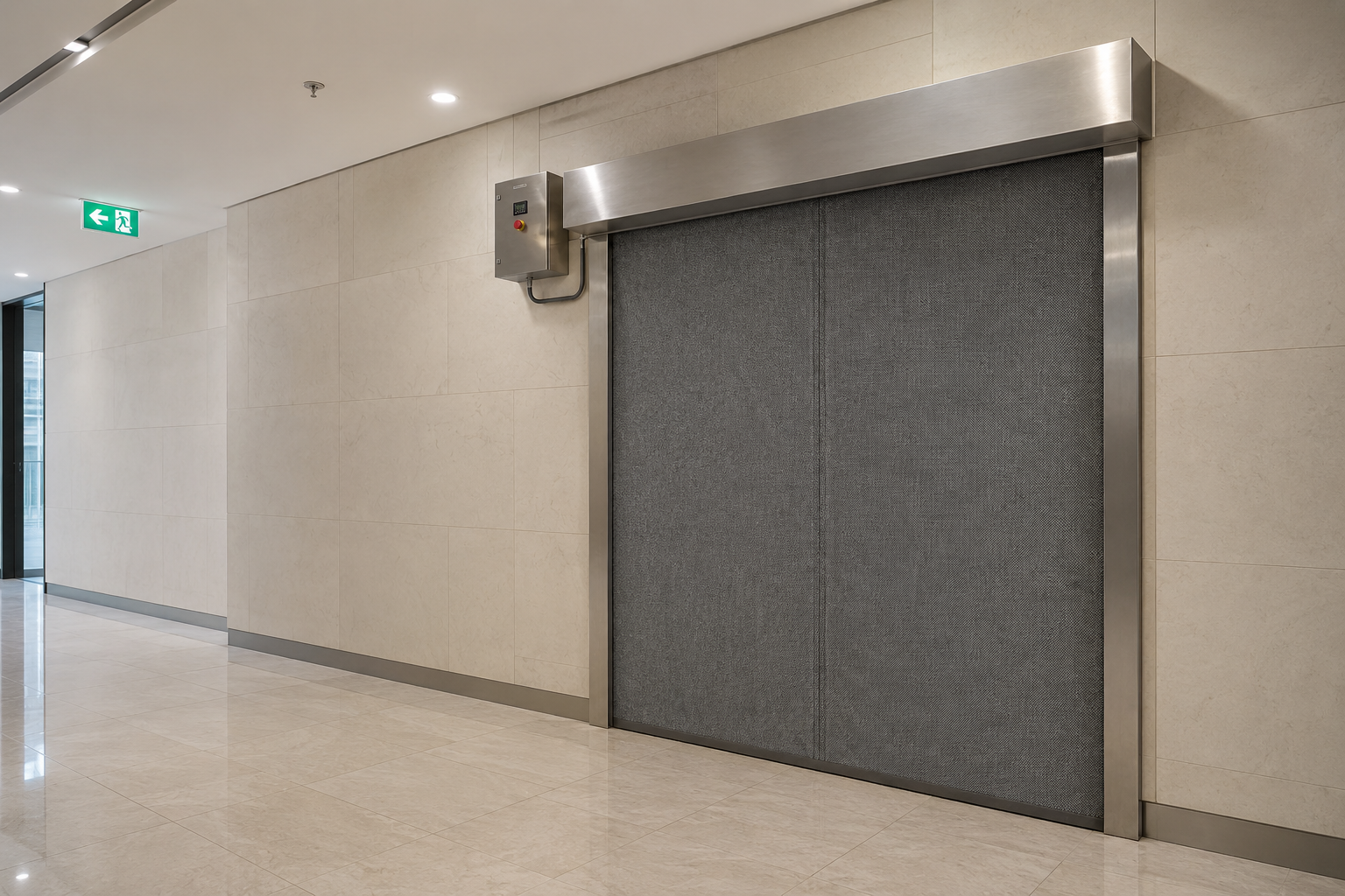 Automatic Fire Curtain High Rise Lift Lobby