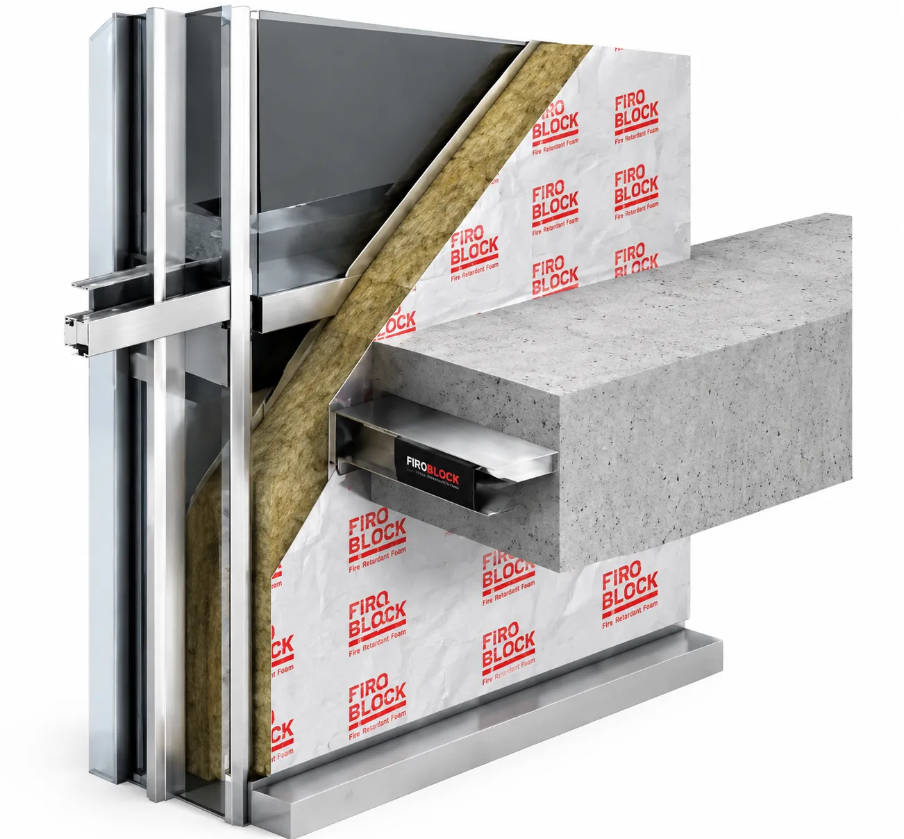 High-rise curtain-wall façade and building opening reviewed for passive fire protection