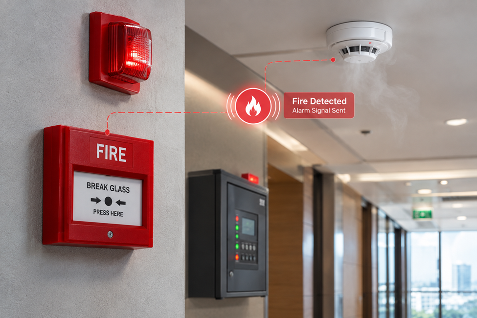 Fire Detection and Alarm Activation Workflow